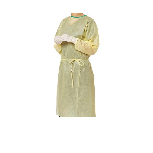 Изолирующий халат AAMI, медицинский халат для защиты от химикатов, уровень 2, для использования в больницах
