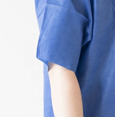 Костюм-скраб с короткими рукавами, удобная медицинская одежда из полипропилена / SMS