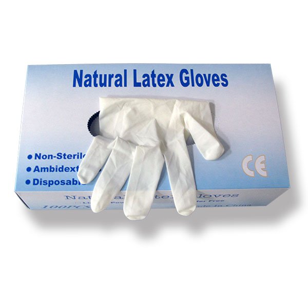 Латексные перчатки Одноразовые рабочие перчатки для осмотра